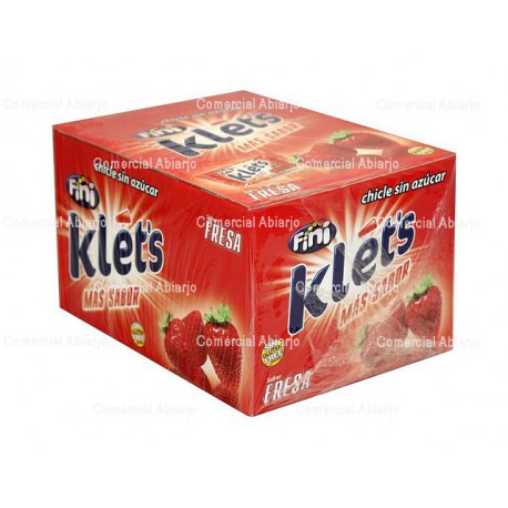 CHICLE SIN AZUCAR KLET'S FRESA