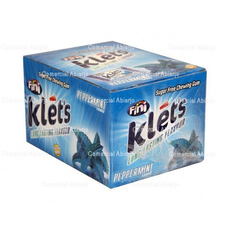 CHICLE SIN AZUCAR KLET'S MENTA
