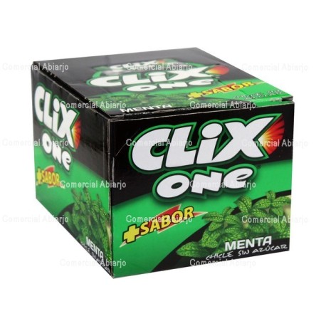 CHICLE SIN AZUCAR CLIX MENTA
