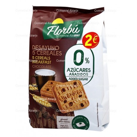 DESAYUNO CHOCOLATE 5 CEREALES 0%