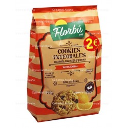 COOKIES INTEGRALES MUESLI, NARANJA Y PASAS